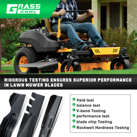 Grasscool 482878 sharpen-ready blades enable easy maintenance and neat cuts.