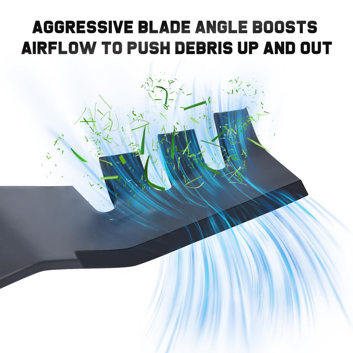 Grasscool 6-point star center hole ensures stable mounting on compatible decks.