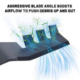 Grasscool 6-point star center hole ensures stable mounting on compatible decks.