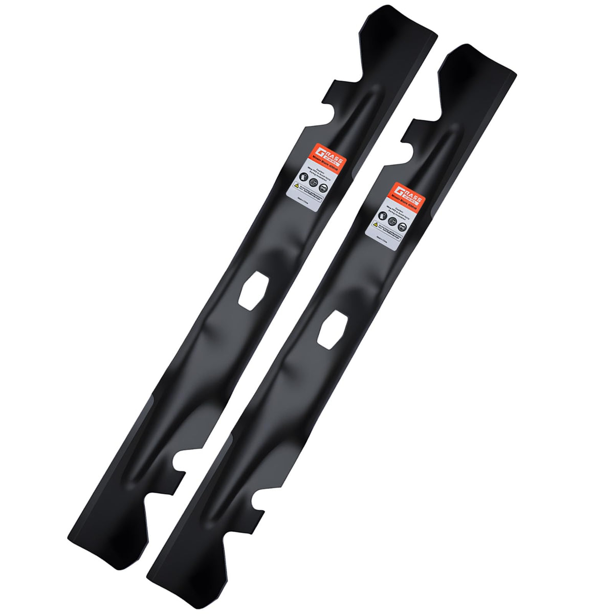Grasscool 742P05510-X blade close-up shows durable steel for smooth cuts.