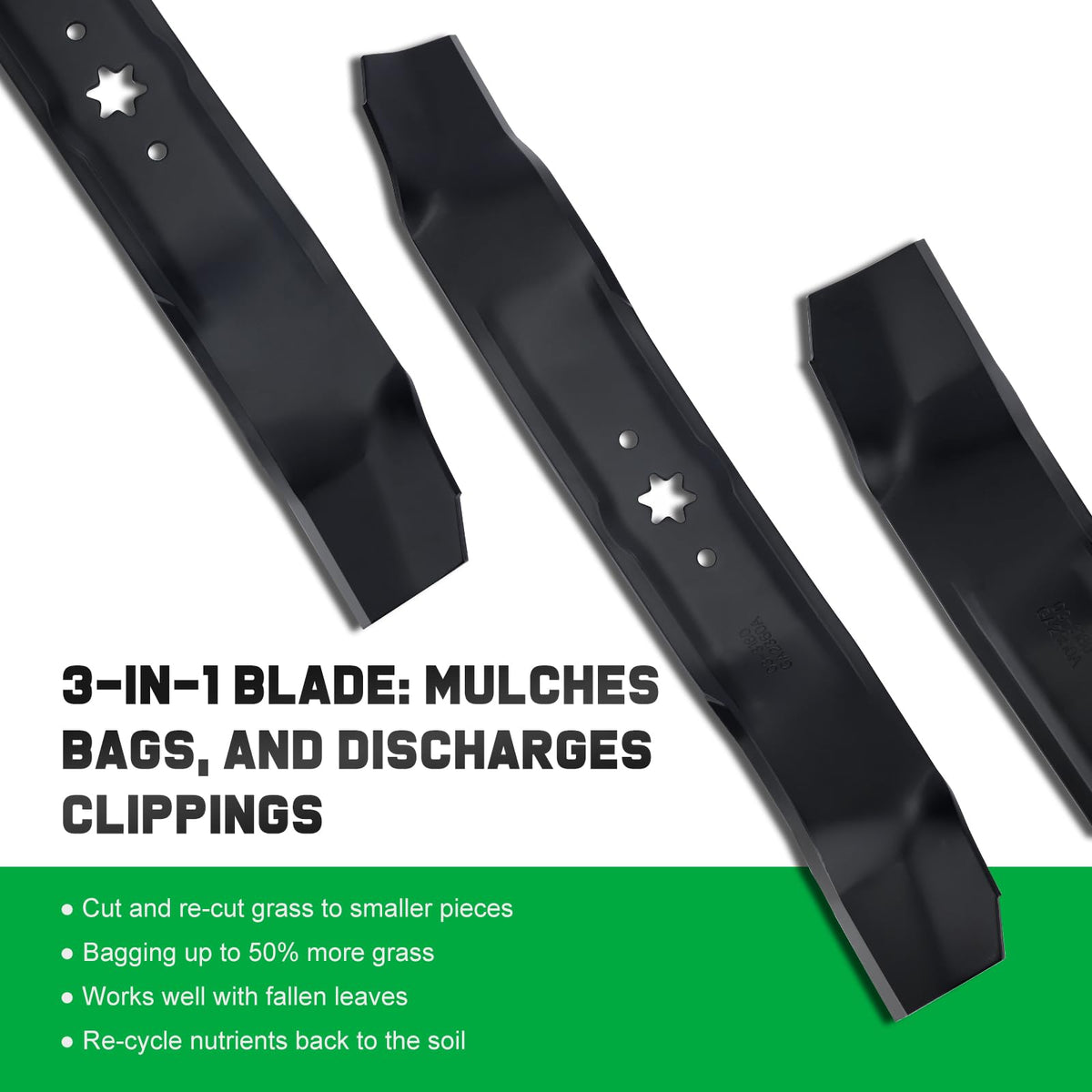 Grasscool 942-0610A blades ready for side discharge on a 38-inch deck.