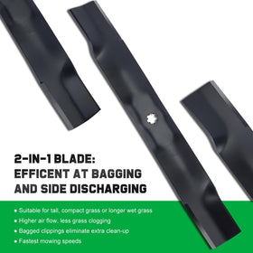 Grasscool AM141034 high-lift blade for efficient airflow and clipping pickup.