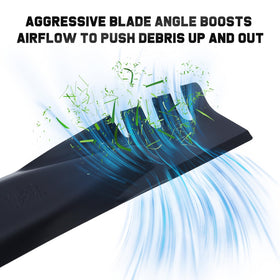 Grasscool anti-clogging design reduces clippings buildup