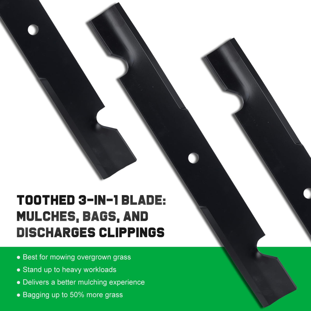Grasscool bagging and side-discharge blades in one
