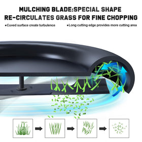 Grasscool bagging and side discharge dual use blade for versatile mowing
