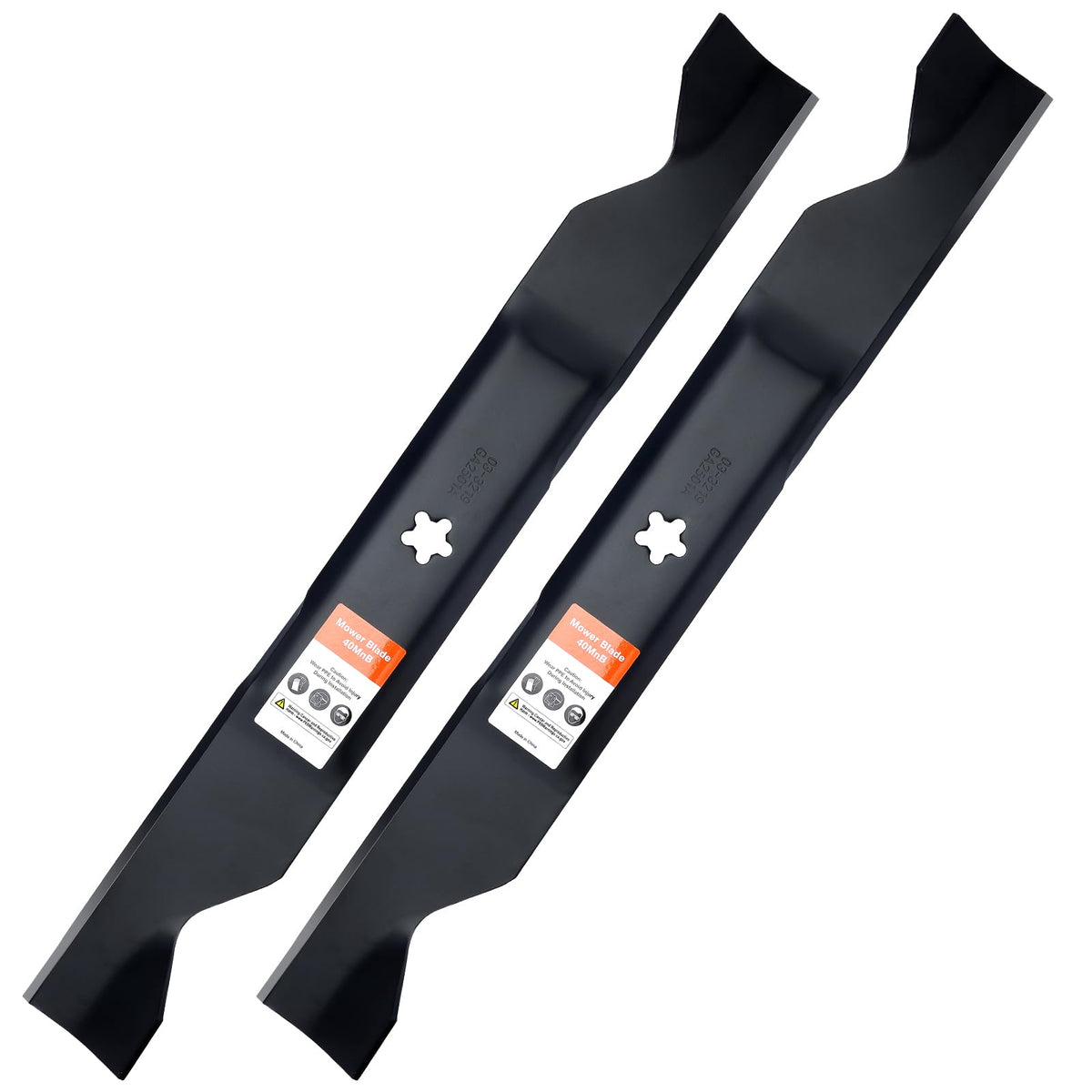 Grasscool 405380 blade top view highlights high lift design for efficient cutting.