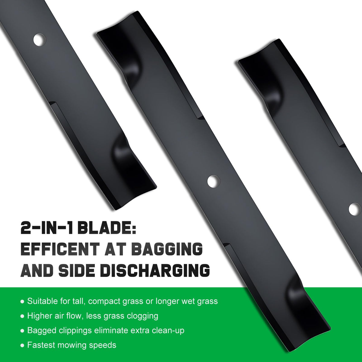 Grasscool blade center hole sized 5/8 inch for secure mounting