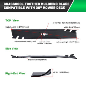Grasscool blades undergo rigorous tests for balanced performance.