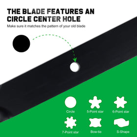 Grasscool 5/8-inch center hole ensures secure mounting.