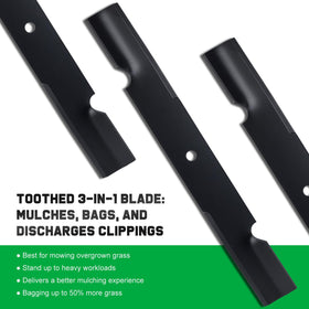 Grasscool center hole 5/8 inch blade fits compatible mowers for secure mounting