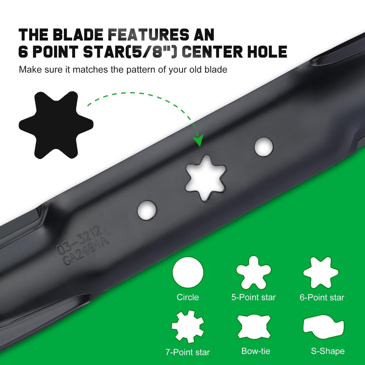 Grasscool craftsman 42-inch blade detail highlights fit and durability.