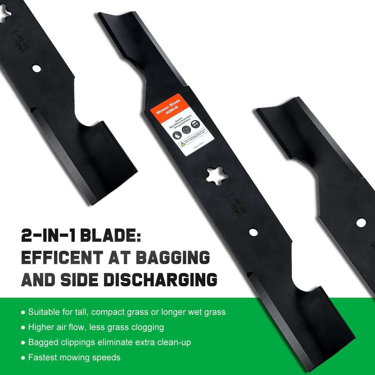 Grasscool Craftsman 54-inch deck high-lift blade for airflow