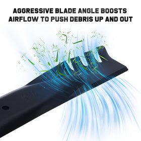 Grasscool high-lift blade improving airflow and clipping propulsion