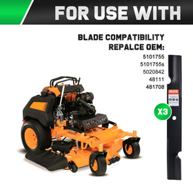 Grasscool high lift blade creates strong airflow for fast clippings evacuation