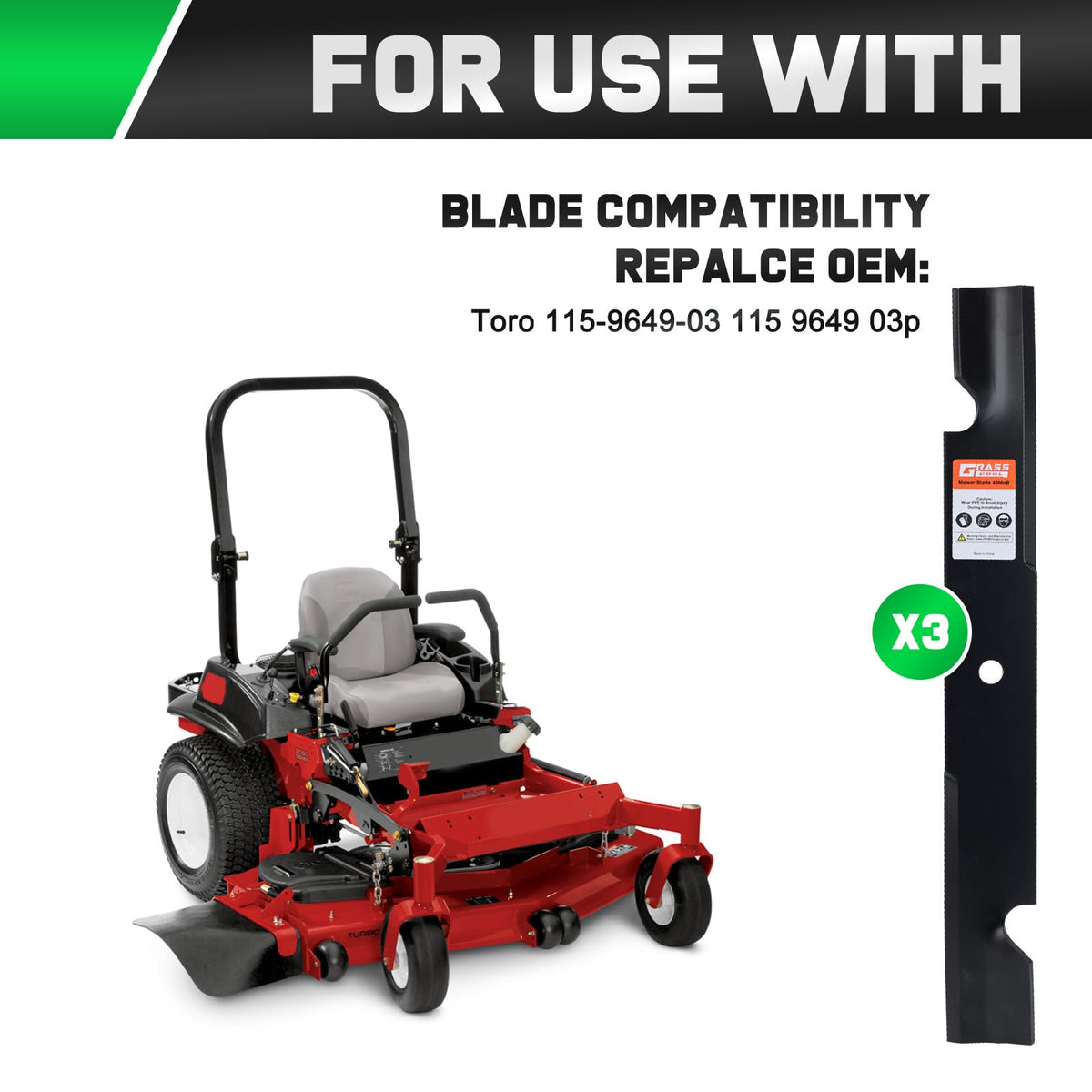 Grasscool high-lift blade profile for improved airflow