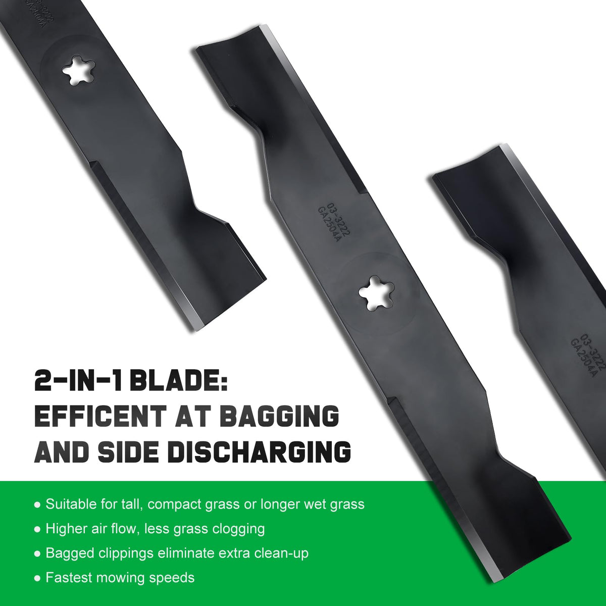 Grasscool Husqvarna TS348XD blade on 48-inch deck improves control