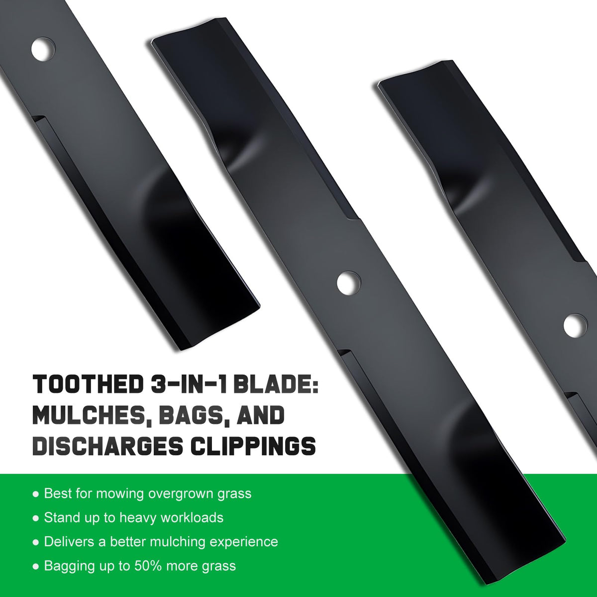 Grasscool 52in blade specifications for durable performance on Hustler decks.