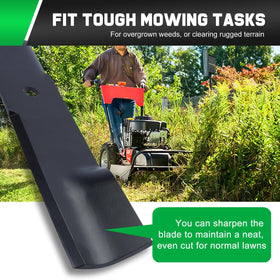 Grasscool airflow design reduces clogs for smoother mowing.