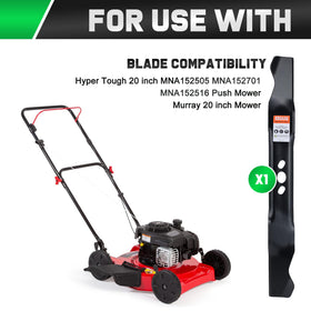 Grasscool 20-inch blade for Hyper Tough push mowers, easy installation.