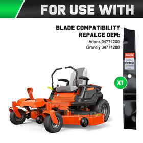 Grasscool Ikon Envy 52-inch blades for smooth, even mowing on Ikon decks.