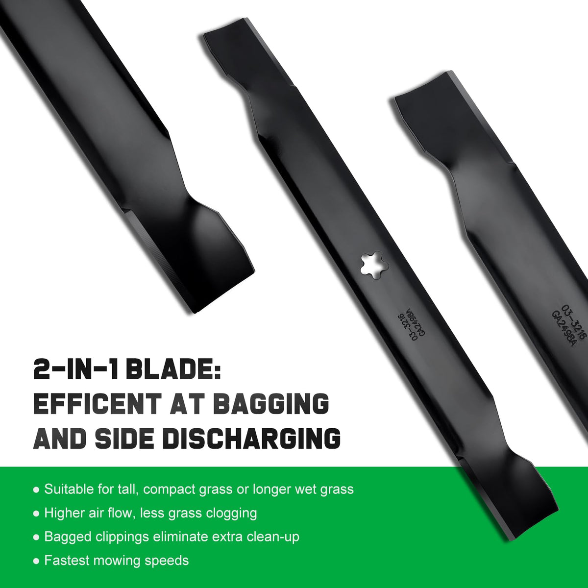 Grasscool installation kit included, simplifying mounting and reducing downtime.