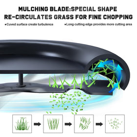 Grasscool blades compatible with John Deere D100-D130 series for versatile mowing