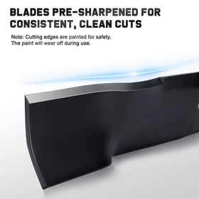 Grasscool L111 mulching blade in-action cutting grass for a tidy lawn