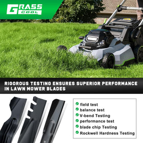 Grasscool LM2100SP bagging performance captures efficient clippings pickup.