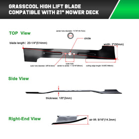 Grasscool LM2100SP paint protective coating helps prevent rust during use.