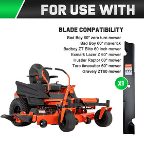 Grasscool Maverick blades angle view shows sturdy build for durable mowing.