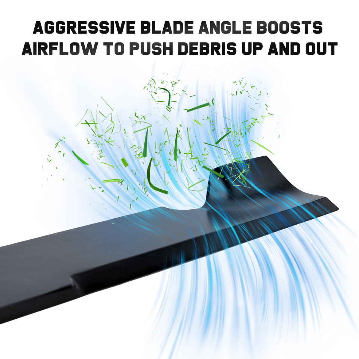 Grasscool Maverick blades rust-protection painted edges reduce corrosion during mowing.