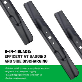Grasscool mower blades packaged set ready for quick replacement and installation.