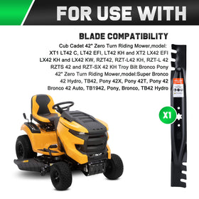 Grasscool mulching blade features a 6-point star center hole