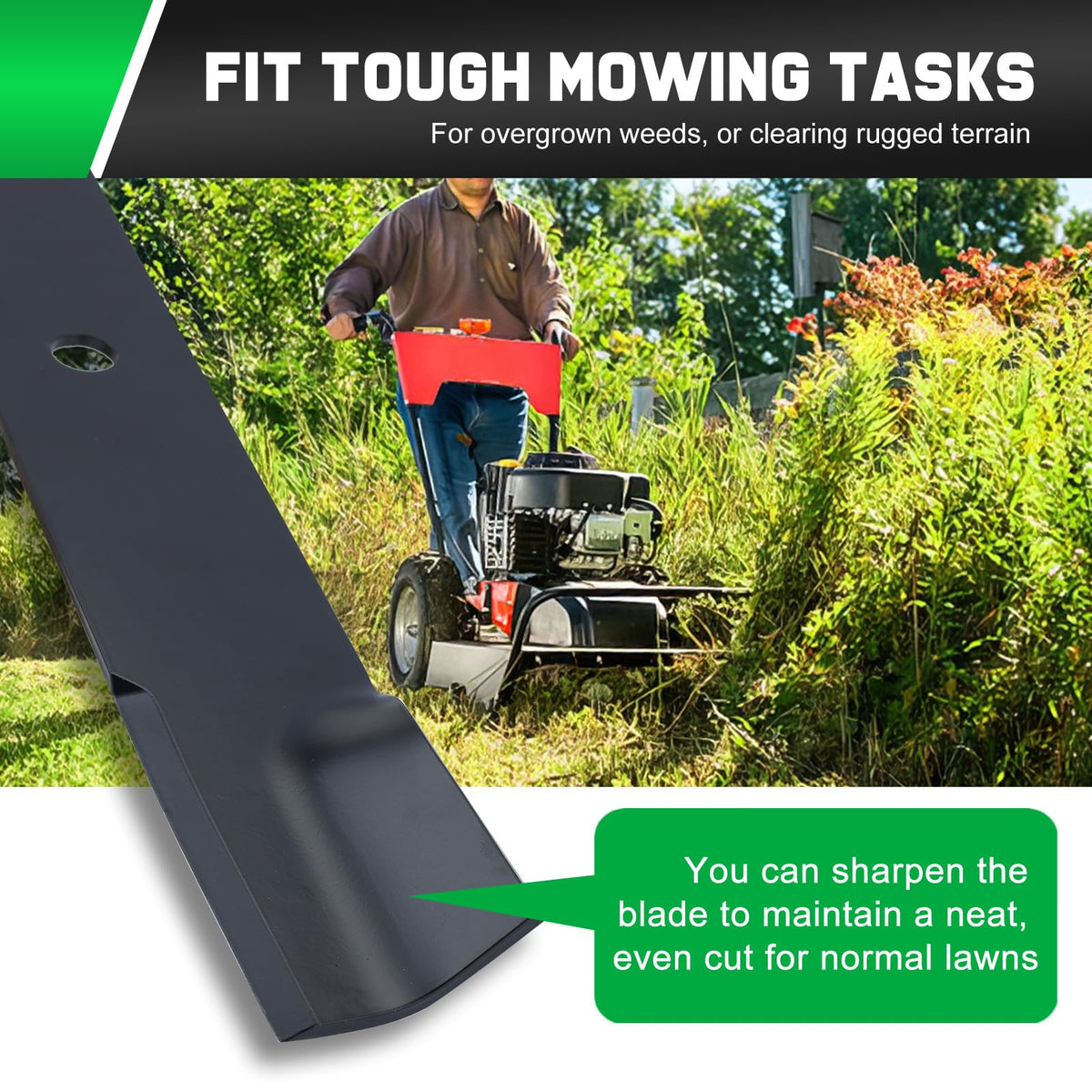 Grasscool painted edges resist rust and aid safe installation.