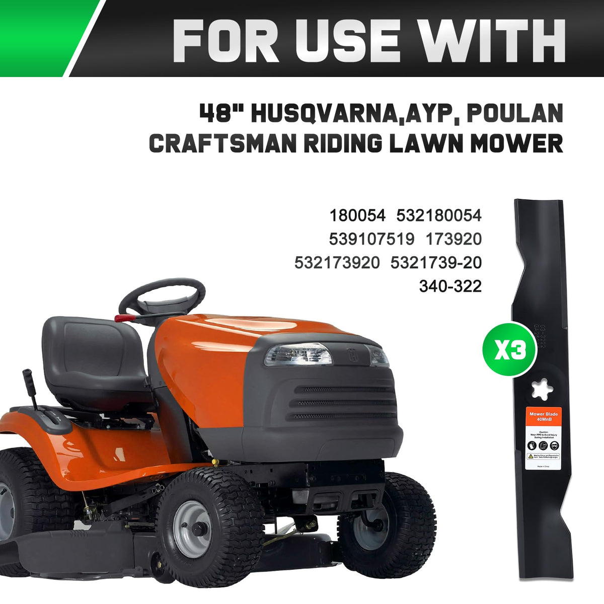 Grasscool Poulan 575938201 blade yields smooth, consistent mowing