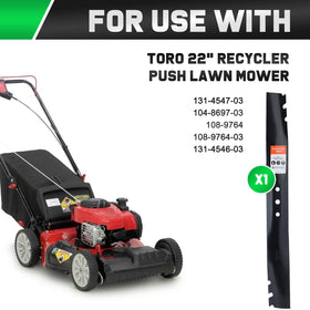 Grasscool Recycler 22-inch deck mulching blade for clean, efficient cuts