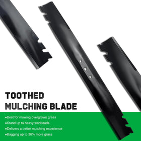 Grasscool Recycler toothed mulching blade with 21-5/8 inch length for strong performance