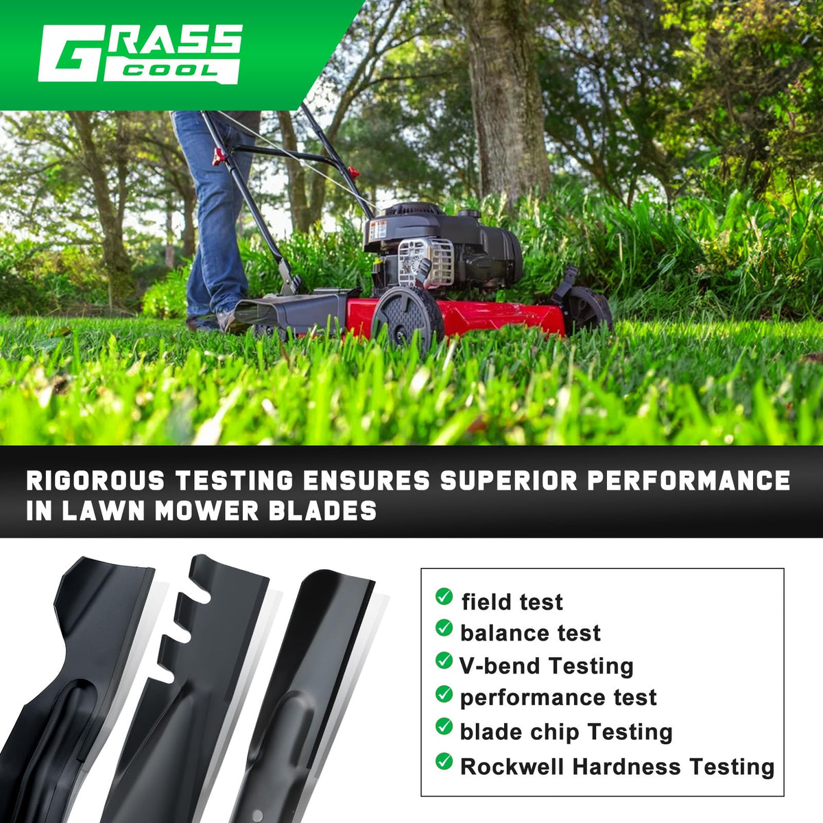 Grasscool replacement blade for Hyper Tough Murray compatibility.