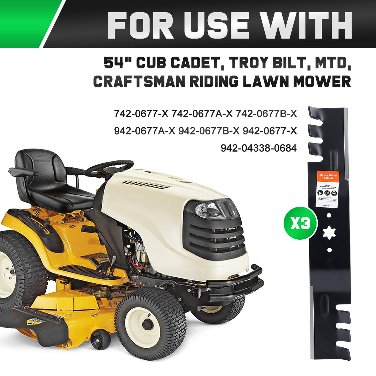 Grasscool Craftsman PGT9000 compatible blade offers dependable replacement.