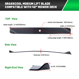 Grasscool blade sharpening option for long-term lawn care
