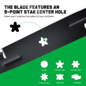 Grasscool triple-pack mower blades for versatile maintenance