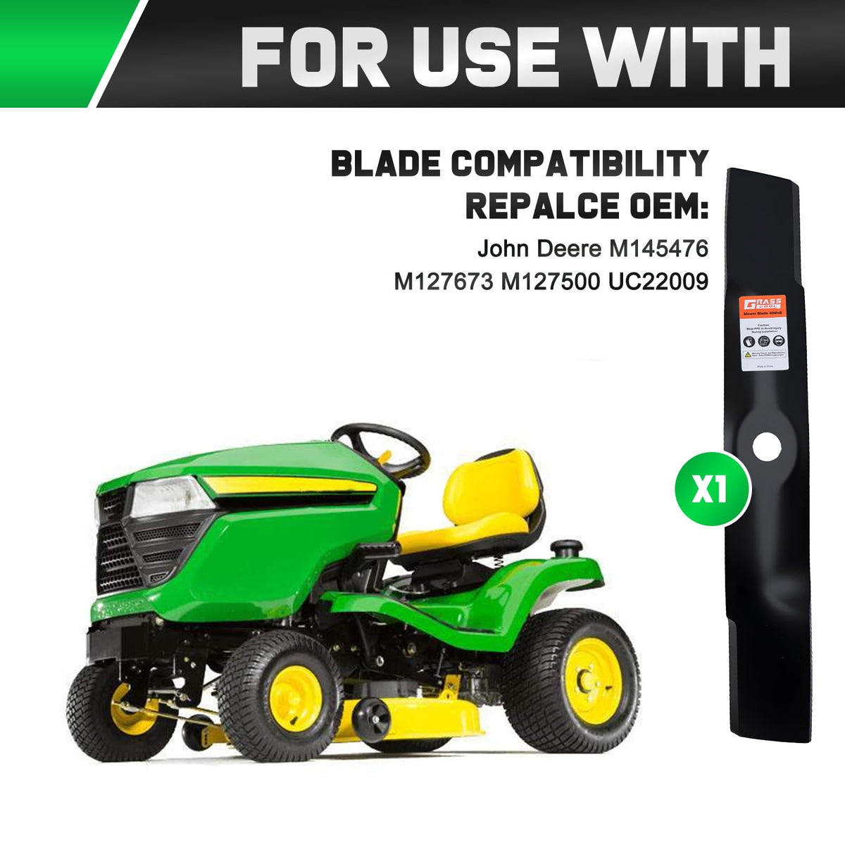 Grasscool two-in-one blades support bagging and side discharge tasks