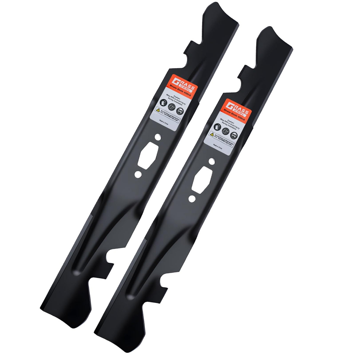 Grasscool Ultima ZT1 42 blades with S shaped hole for Cub Cadet compatibility and precise cuts