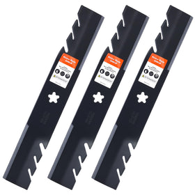 Grasscool Z248F 48in mulching blade close-up showing precise fit for compatible mowers