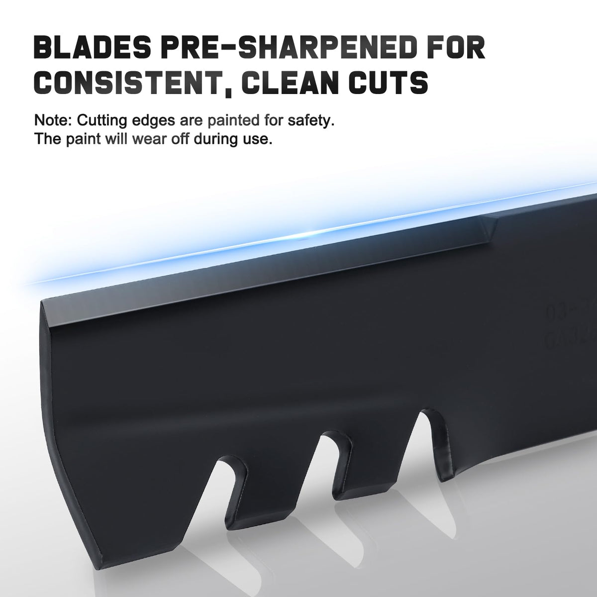 Grasscool Z248F blade paint coating protects during installation
