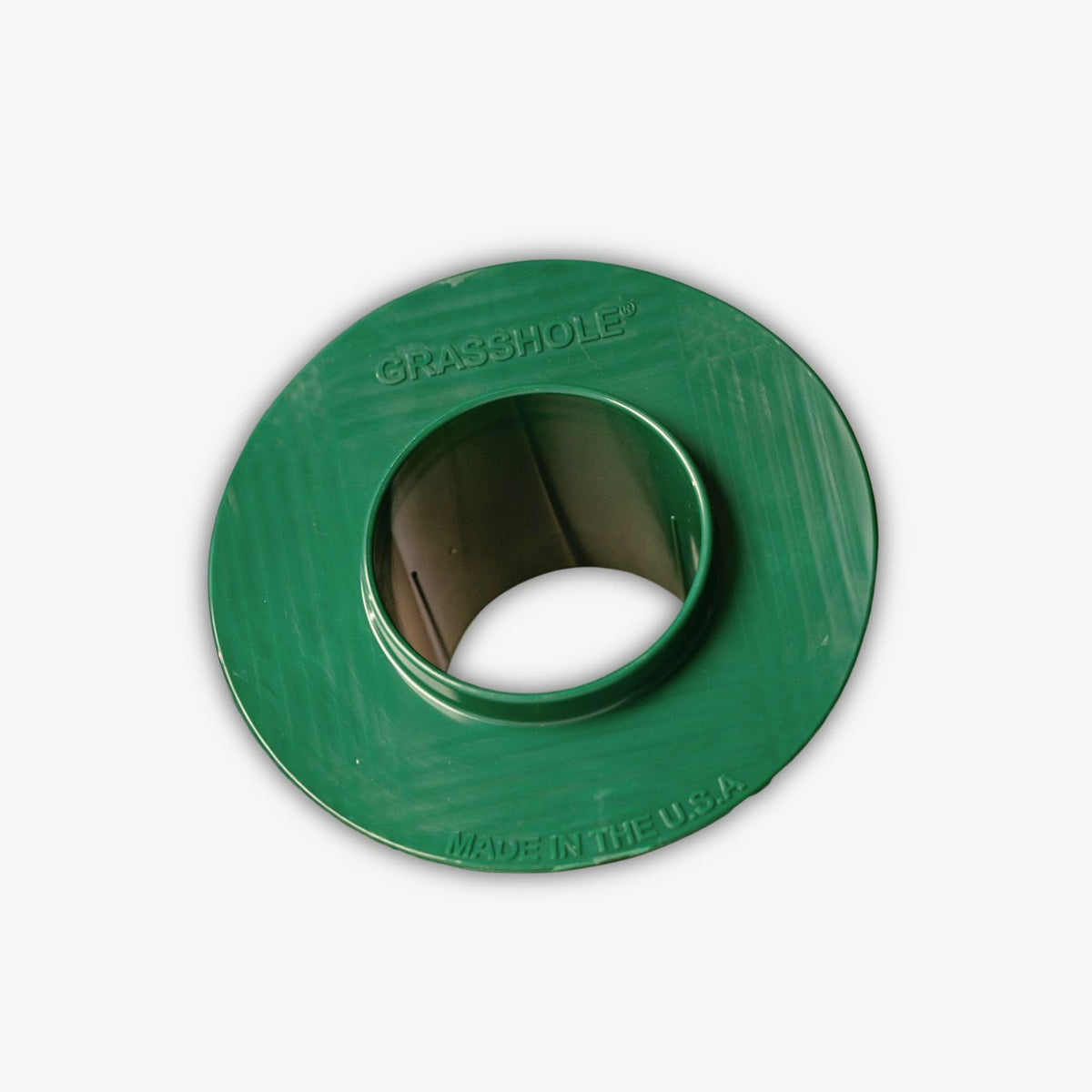GRASSHOLE ABS plastic guard resists cracking and fading for durable yard protection.