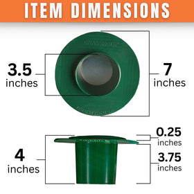 GRASSHOLE sprinkler head guard offers a custom-fit look for any yard.
