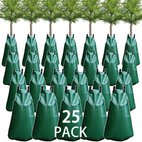 GRAUERHUND tree watering bag showing 20 gallon capacity for slow irrigation.