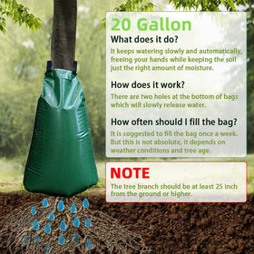 GRAUERHUND bag in action with automatic release for efficient watering.