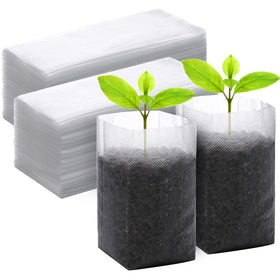 GREANER 200pcs nursery bags for seedling cultivation and easy transplant planning